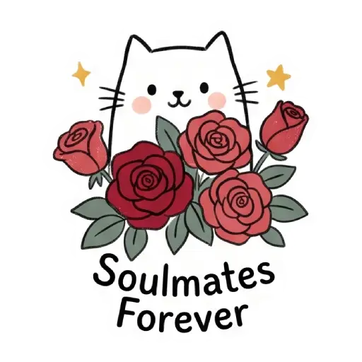 cat, cat lover, romantic, love, cute, WhatsApp stickers, stickers, love text (6)